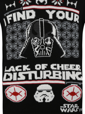 light up star wars christmas jumper