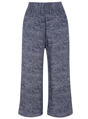 Printed Wide Leg Cropped Trousers | Women | George at ASDA