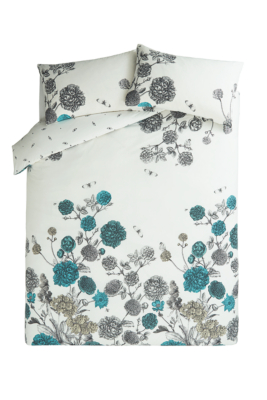 Home Watercolour Trailing Floral Duvet Set Home & Garden at ASDA
