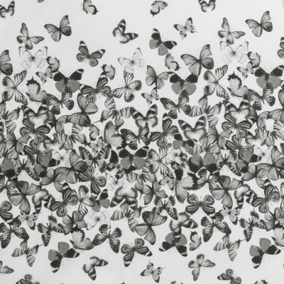 Monochrome Butterfly Duvet Cover Home & Garden at ASDA