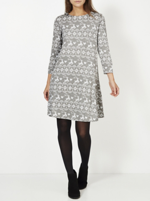 Christmas Fairisle Print Dress  Women  George at ASDA