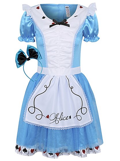 Disney Alice In Wonderland Adult Fancy Dress Costume Women George At Asda 