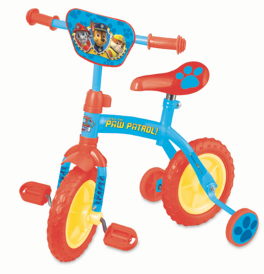 Paw Patrol 2 in 1 10 inch Training Bike Kids at ASDA