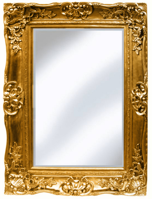 French Style Ornate Mirror Gold Mirrors at ASDA