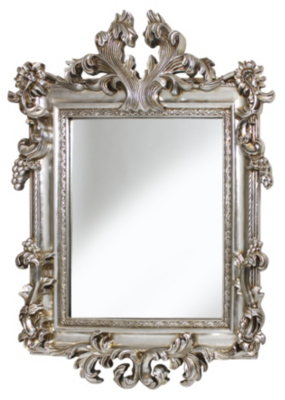 Overmantle Mirror Silver Mirrors at ASDA