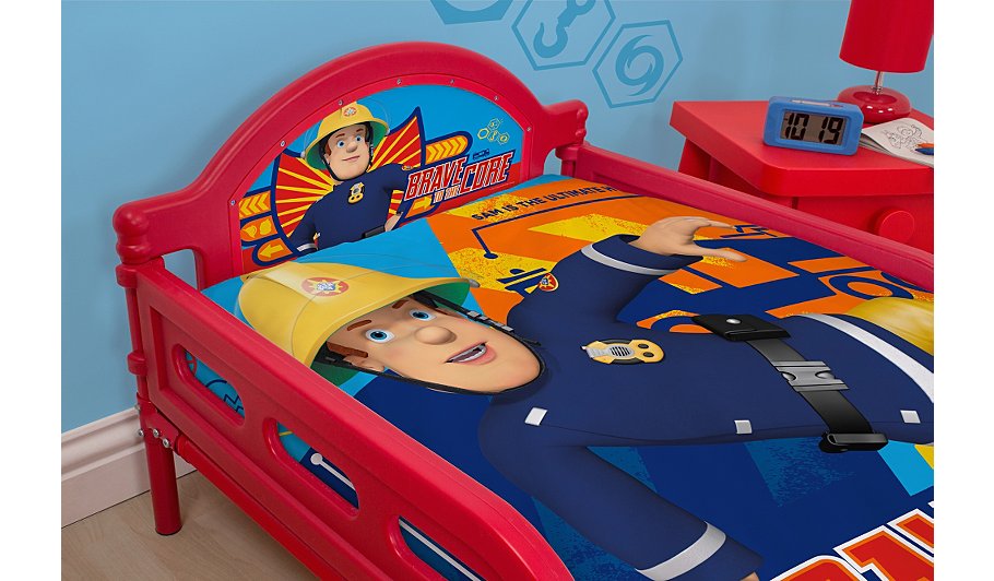 fireman sam toddler bed with mattress