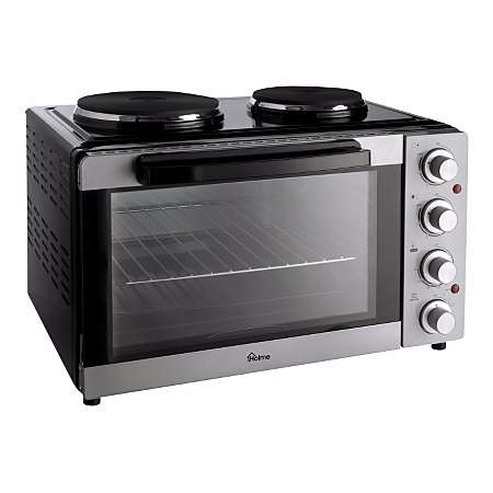 Holme G2SMO3001 600W 28L Electric Oven with Hot Plates - Silver | Microwaves | ASDA direct