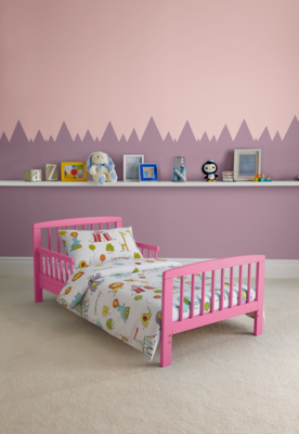 Kinder Valley Kai Toddler Bed Pink Beds at ASDA