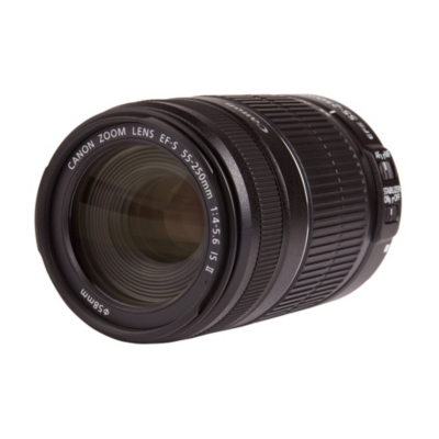 Canon EF-S 55-250mm f/4.0-5.6 IS II Lens, Black