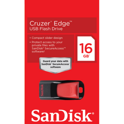 SanDisk Cruzer Edge USB Flash Drive - 16GB
