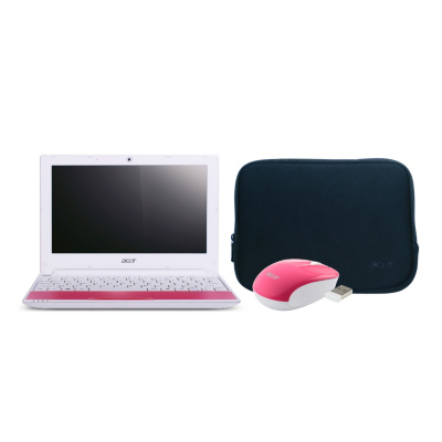 Acer Aspire 1 Happy Candy Pink Netbook Bundle -