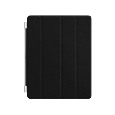 Apple iPad Leather Smart Cover - Black, Black