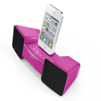 iLuv IMM286PNK iPhone Alarm Dock - Pink
