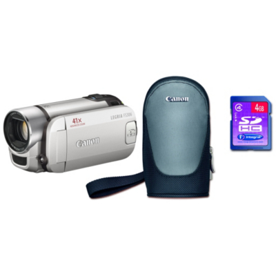 Canon Legria FS-306 Silver Camcorder - 37 x Zoom - 2.7
