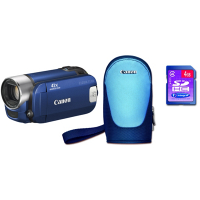 Canon FS-306 Blue Camcorder - 2.7