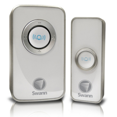 Wireless Doorbell with Mains Power, Silver