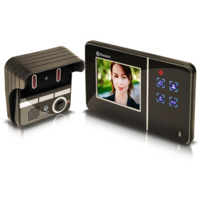 Swann Door Video Intercom with Colour LCD, Black