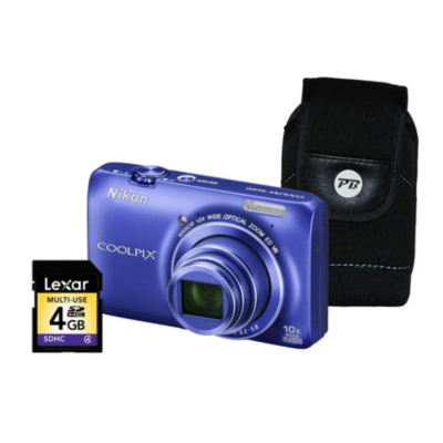 Coolpix S6300 Blue Camera Kit inc 4Gb SD