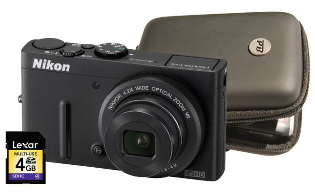Nikon Coolpix P310 Black Camera Kit inc Case and