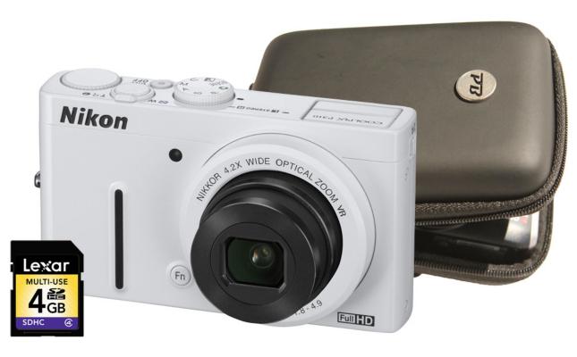 Nikon Coolpix P310 White Camera Kit inc Case and