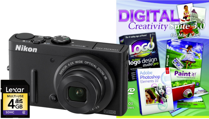 Nikon Coolpix P310 Black Camera Kit inc