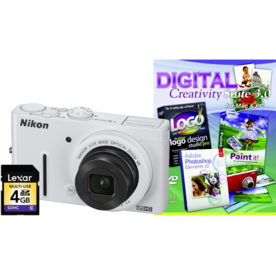 Coolpix P310 White Camera Kit inc