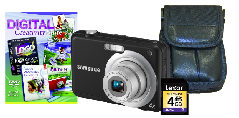 Samsung ES9 Black Digital Camera Kit inc Case,