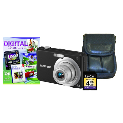 ES9 Black Digital Camera Kit inc Case,