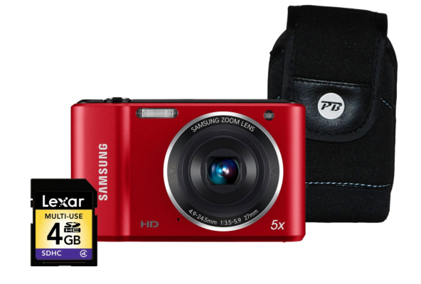 Samsung ES90 Red Camera Kit inc 4GB SD Card and