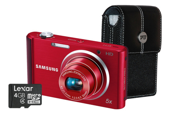 Samsung ST77 Red Camera Kit inc 4Gb Micro SD