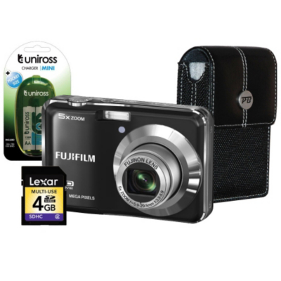 Fuji FinePix AX550 Black Camera Kit inc 4Gb SD,