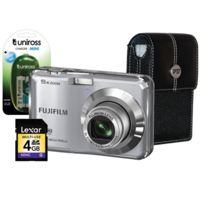 FinePix AX550 Silver Camera Kit inc 4Gb SD,