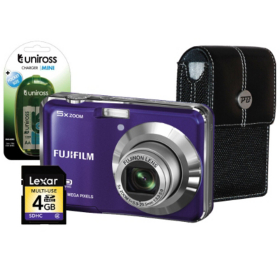FinePix AX550 Purple Camera Kit inc 4Gb SD,
