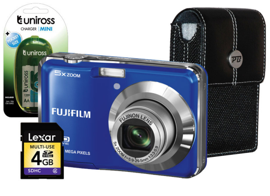 Fuji FinePix AX550 Blue Camera Kit inc 4Gb SD,