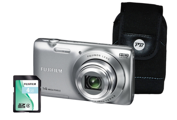 Fuji FinePix JZ100 Silver Camera Kit inc 4Gb SD