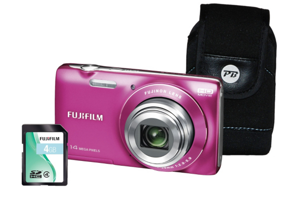 Fuji FinePix JZ100 Pink Camera Kit inc 4Gb SD