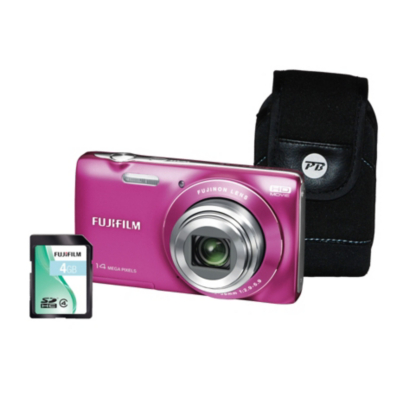 FinePix JZ100 Pink Camera Kit inc 4Gb SD