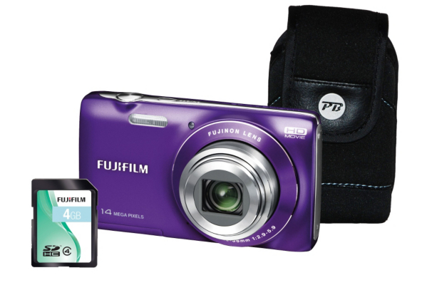 Fuji FinePix JZ100 Purple Camera Kit inc 4Gb SD
