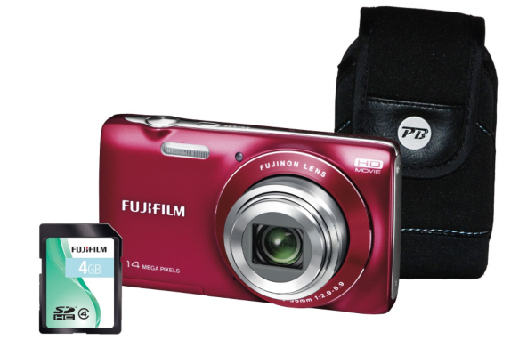 Fuji FinePix JZ100 Red Camera Kit inc 4Gb SD