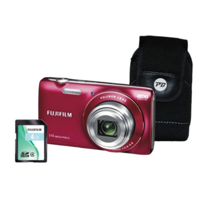 FinePix JZ100 Red Camera Kit inc 4Gb SD