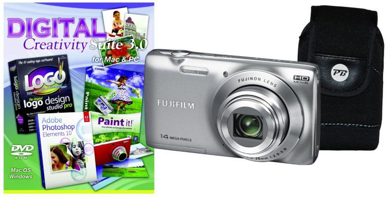 Fuji FinePix JZ100 Silver Camera Kit inc