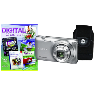 FinePix JZ100 Silver Camera Kit inc