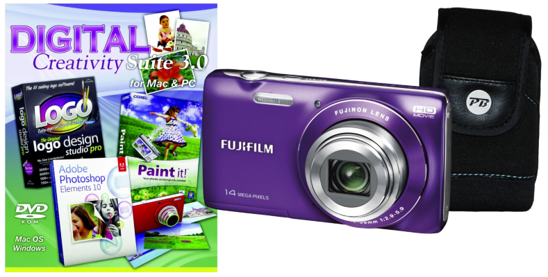 Fuji FinePix JZ100 Purple Camera Kit inc