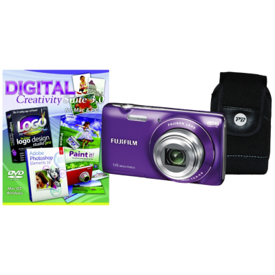 FinePix JZ100 Purple Camera Kit inc