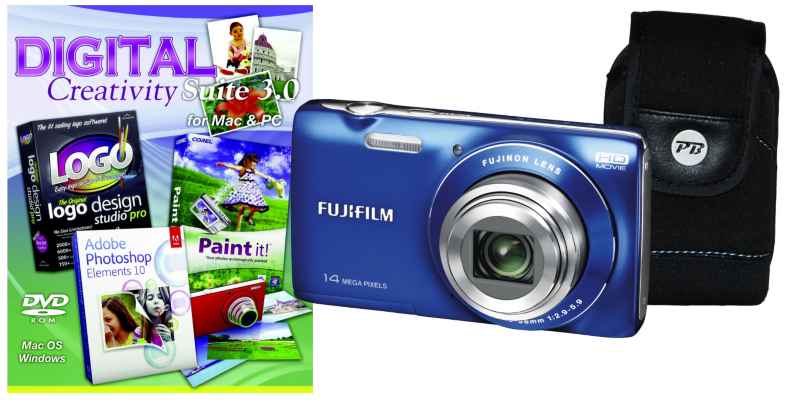 Fuji FinePix JZ100 Blue Camera Kit inc