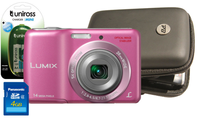 Panasonic DMC-LS6 Pink Camera Kit 2 x AA