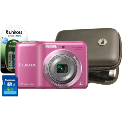 DMC-LS6 Pink Camera Kit 2 x AA