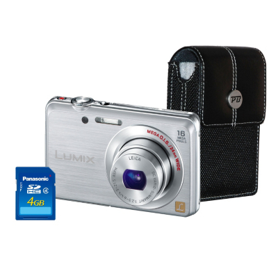 DMC-FS45 Silver Camera Kit inc 4GB SD