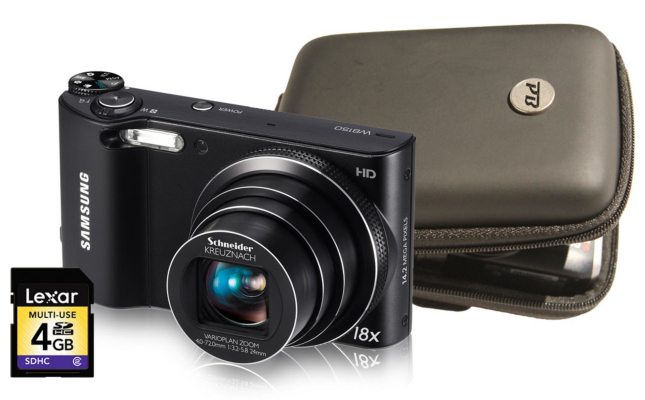 Samsung WB150 Black Camera Kit inc Case and 4Gb