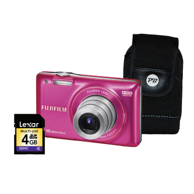 Fuji FinePix JX550 Pink Camera Kit inc 4Gb SD